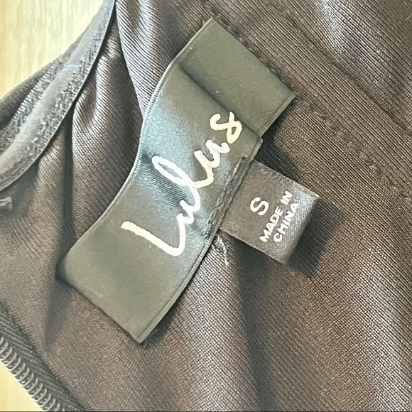 LULU’S Strapless Sequin Gown With Ruffled Waist—SZ. Small - Picture 14 of 15